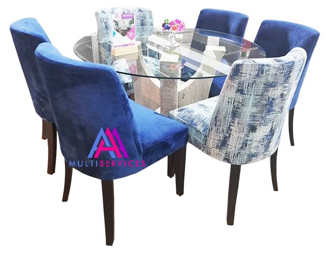 comedor-6-silla-bombita-nogal-azul-base-marmol-redondo-corona-aaa-multiservices